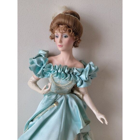 Franklin heirloom night at Opera Gibson Girl porcelain doll collectible - Picture 3 of 16